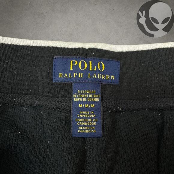 Polo Ralph Lauren Sleepwear Pants medium black cotton casual - Picture 4 of 5